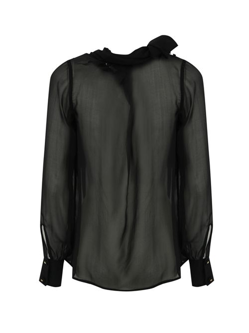 Camicia in voile di seta con sciarpa Elisabetta Franchi | CAT7951E2110